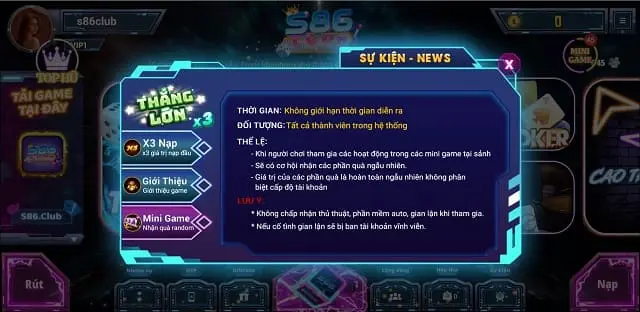 S86 club - Game Bài Uy Tín Hàng Đầu Việt Nam - Ảnh 3